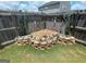 Lush backyard area, enclosed by a wood fence for extra privacy at 1687 Blue Heron Way, Hampton, GA 30228