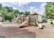 A colorful community playground is equipped with slides and climbing structures at 473 Tufton Se Trl, Atlanta, GA 30354