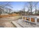 Backyard with cooking area, fence, and patio at 2827 Somerton Dr, Morrow, GA 30260