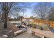 Backyard patio featuring outdoor seating area with grill at 2827 Somerton Dr, Morrow, GA 30260