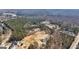 An aerial photo of the property with a pool, set amidst mature trees in a serene neighborhood at 3630 Jim Moore Rd, Dacula, GA 30019