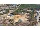 Overhead perspective of the home's location in a neighborhood surrounded by natural woodlands at 3630 Jim Moore Rd, Dacula, GA 30019