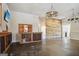 Spacious bedroom featuring entertainment center and accent wall at 3630 Jim Moore Rd, Dacula, GA 30019