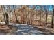 Concrete driveway winds through a beautiful wooded lot at 3630 Jim Moore Rd, Dacula, GA 30019