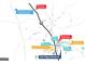Community map highlights nearby amenities, including schools, shopping centers, medical facilities, and major roads at 588 Parnassus Road, Locust Grove, GA 30248