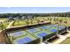 Overhead view of new community pickleball courts and walking paths in a beautiful Oak Ridge Meadows neighborhood at 588 Parnassus Road, Locust Grove, GA 30248