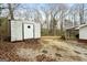 Metal storage shed in backyard of the property at 4601 Highway 81 E, Mcdonough, GA 30252