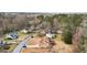 An aerial view features homes with manicured lawns, tall trees, and peaceful, winding roads at 10175 Point View Dr, Jonesboro, GA 30238