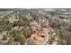 An aerial view of a neighborhood showcasing the close proximity of the homes at 10175 Point View Dr, Jonesboro, GA 30238