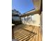Spacious wooden deck with view of the back of the home at 3 Elm St, Porterdale, GA 30014