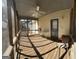 Screened-in porch featuring ceiling fan and exterior access at 3 Elm St, Porterdale, GA 30014