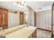 Cozy bathroom with vanity, sink, and a combination shower and tub at 105 Jasper Dr, Stockbridge, GA 30281