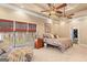 Spacious main bedroom features trey ceilings, natural light, and an en-suite bathroom with a walk-in closet at 417 Harper Rd, Mcdonough, GA 30252