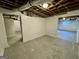 Unfinished basement showing open ceiling and exposed ductwork at 791 Gertrude Nw Pl, Atlanta, GA 30318