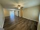 Spacious living area with hardwood floors and access to the patio at 2205 Chestnut Hill Cir, Decatur, GA 30032