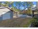 Backyard featuring an above-ground pool, a storage shed, and large grassy space at 460 Carrie Kathleen Ter, Carrollton, GA 30116