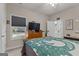Bedroom highlighting a queen-sized bed and a window view of the yard at 460 Carrie Kathleen Ter, Carrollton, GA 30116