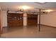 Large garage with ample space, featuring classic wooden doors and convenient lighting at 5475 Pepperwood Ct, Stone Mountain, GA 30087