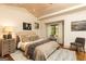 Cozy bedroom featuring a neutral color scheme, natural light, and comfortable furnishings at 4421 Paradise Cir, Vinings, GA 30339