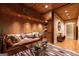 Relaxing living room featuring wood accents, a unique coffee table, and comfortable seating at 4421 Paradise Cir, Vinings, GA 30339