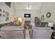 Spacious living room features vaulted ceiling, a fireplace, and ample natural light at 3434 Estels Ln, Conyers, GA 30013