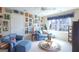 Upstairs living room boasts plenty of natural light, a ceiling fan, and cozy furniture at 168 Maple Grove Ter, Peachtree City, GA 30269