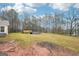 Open back yard features an above ground pool at 521 Cody Ln, Mcdonough, GA 30252