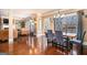 Open layout dining with a view to the living area at 124 Shelton Dr, Mcdonough, GA 30252
