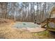 Backyard with a covered pool, deck and a grill at 620 Bell Se Rd, Conyers, GA 30094