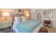 Bright bedroom features a pink wall, a desk area, and stylish decor at 615 Edgar St # 13, Hampton, GA 30228