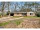 Charming single-story brick home featuring an attached garage and well-maintained front yard at 2864 S 100 Hwy, Bowdon, GA 30108