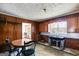 Kitchen with a stainless steel sink, and wood cabinets at 2864 S 100 Hwy, Bowdon, GA 30108