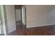 Hallway with wood flooring at 505 City Park Dr, Mcdonough, GA 30252