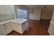 Kitchen with white cabinets and stainless steel appliances at 505 City Park Dr, Mcdonough, GA 30252