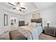 Inviting main bedroom featuring a tray ceiling and neutral decor at 2271 Rolling Trl, Lithonia, GA 30058