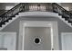 Entryway with staircase featuring gray accent wall and recessed lighting at 337 Lakeshore Dr, Berkeley Lake, GA 30096