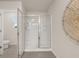 Bathroom featuring a modern shower stall, tile flooring, and a toilet at 44 Leggit Dr # 179, Villa Rica, GA 30180