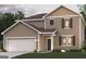 Charming two-story home with a classic exterior, two-car garage, and landscaped yard at 8516 (Lot 130) Polston Place Dr, Douglasville, GA 30134