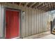 Welcoming entrance featuring a vibrant red door, clear address numbers, and covered entryway at 510 River Run Dr, Atlanta, GA 30350