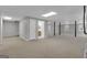 Spacious finished basement with bathroom and structural supports at 81 Bowers Rd, Moreland, GA 30259