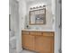 Bathroom vanity with a mirror and sink at 81 Bowers Rd, Moreland, GA 30259