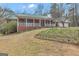 A well maintained brick home with a cozy front porch and vibrant flower beds enhancing its curb appeal at 81 Bowers Rd, Moreland, GA 30259