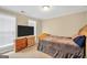 Cozy bedroom with bed, TV, dresser, and natural light from the windows at 1233 Kern Cv, Mcdonough, GA 30253