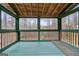 Relax on this screened porch overlooking the yard at 12 Paces Lakes Overlook, Dallas, GA 30157