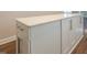 Close-up of kitchen island with white countertop and modern cabinetry at 200 Adeline Nw Ave, Atlanta, GA 30314