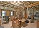Unfinished basement with exposed wood beams, insulation, windows, and plenty of potential at 208 Cottonwood Cir, Peachtree City, GA 30269