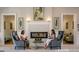 Cozy lounge area featuring a fireplace for relaxing with friends and Gathering at 208 Cottonwood Cir, Peachtree City, GA 30269
