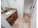 Bathroom boasts granite vanity top and tile flooring at 101 Deer Park Dr, Carrollton, GA 30116