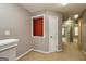 Upstairs hallway features carpet floors, neutral walls, and access to bedrooms at 2786 Snapfinger Mnr, Decatur, GA 30035