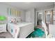 Stylized bedroom with desk, carpeted floor, and colorful accents at 5915 Langdale Chase # 16, Douglasville, GA 30135